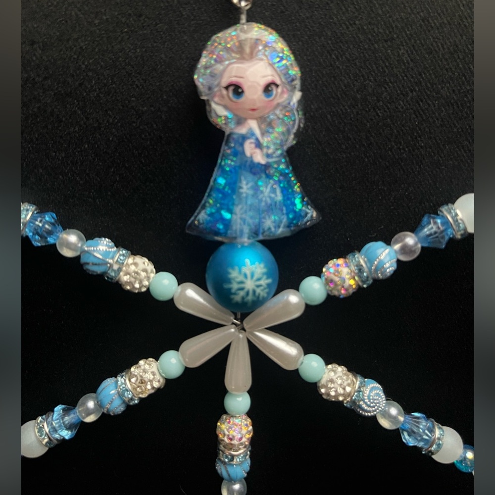 Handcrafted Elsa Ornament - Frozen - One of a Kind!